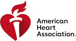 Large Heart and Torch with American Heart Association text.