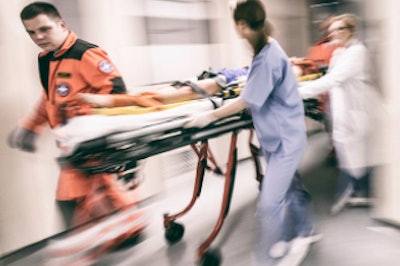patient arriving in emergency department
