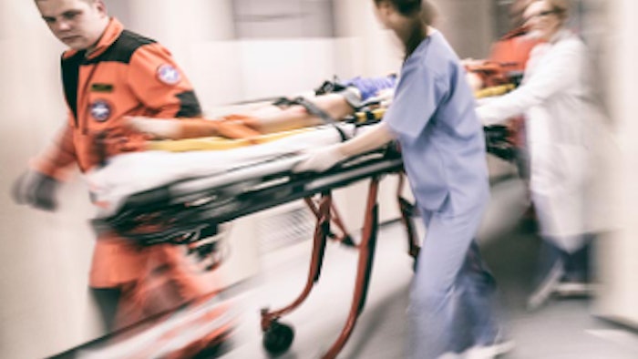 patient arriving in emergency department