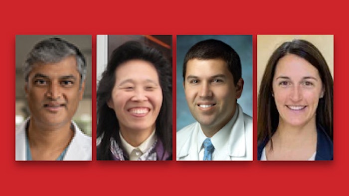 (from left to right): Brahmajee K. Nallamothu, MD, MPH, FAHA, Rhoda Au, PhD, Seth Martin, MD, MHS, FAHA, and Andrea Beaton, MD, FAHA