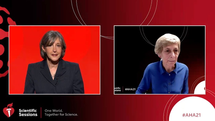 (left to right): Jacqueline E. Tamis-Holland, MD, and Jane Armitage, FRCP, FFPH, OBE