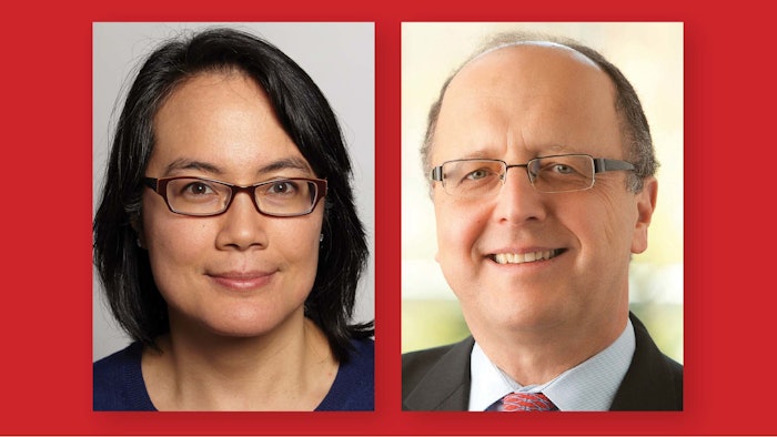 headshot of Dr. Johanna Fifi and Dr. Pierre Fayad