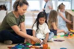 Children playing in daycare