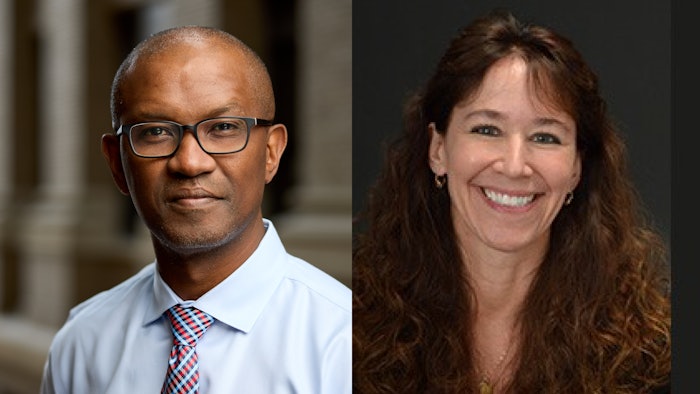 From left to right: Opeolu Adeoye, MD, MS, and Marilyn J. Cipolla, PhD, FAHA.