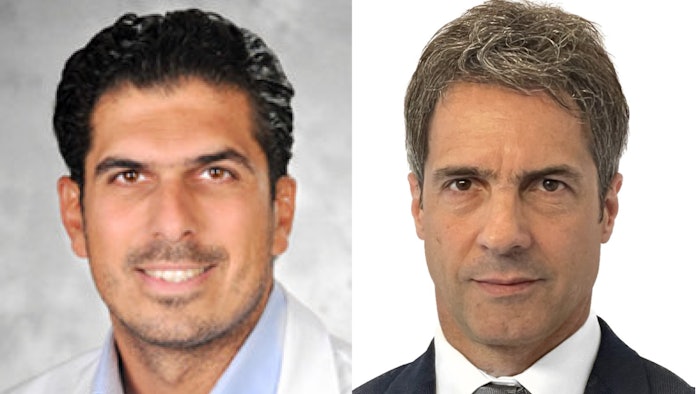 From left to right: Shadi Yaghi, MD, and Luciano A. Sposato, MD, MBA, FRCPC.