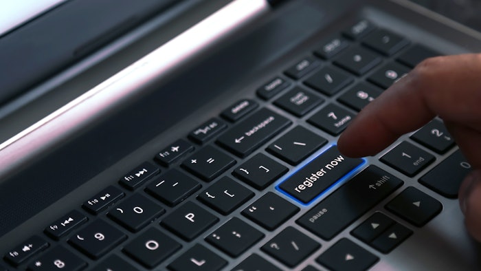 keyboard with a register button