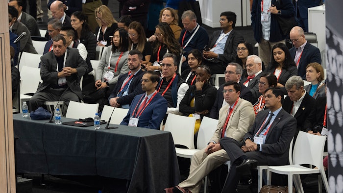audience in the Health Tech Pavilion