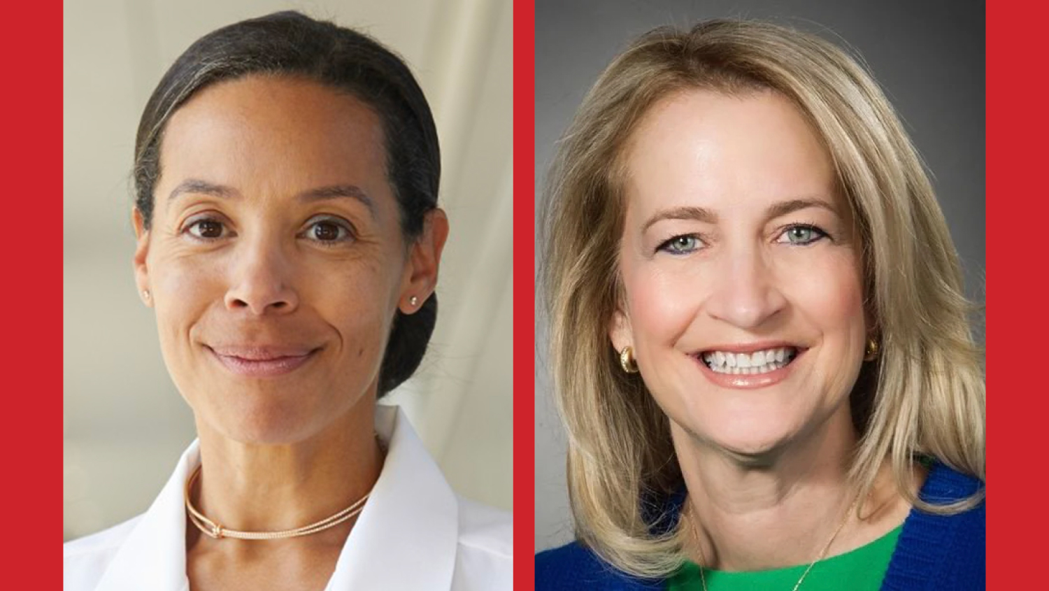 From left to right: Joanna Chikwe, MD, and Stacey E. Rosen, MD, FAHA