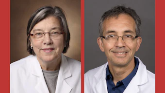 From left: JoAnn Lindenfeld, MD, Philippe Pibarot, DVM, PhD, FAHA