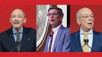 From left to right: Ángel Chamorro, Joseph Broderick and Ronald M. Lazar.